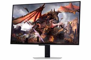 Samsung G80SD monitor 81,3 cm (32") 3840 x 2160 pikslit 4K Ultra HD OLED hõbedane