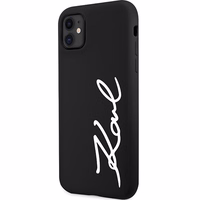 Karl Lagerfeld KLHCN61SKSVGK iPhone 11 / Xr 6.1" must/must hardcase Silicone Signature