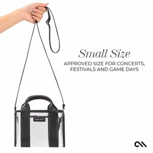 Case-Mate Micro Tote Bag vett hülgav õlakott, Midnight Black / Clear