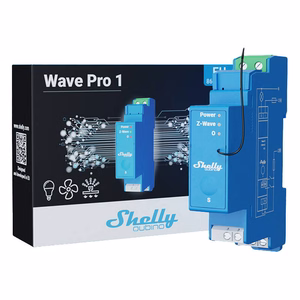 Shelly Qubino Pro 1 DIN-siini relee, 1-kanaliline, Z-Wave