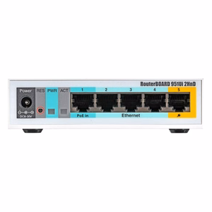 MIKROTIK IEEE 802.11b IEEE 802.11g IEEE 802.11n 1xUSB 2.0 5x10/100M RB951UI-2HND (Access Point)