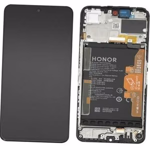 Original Huawei Honor 200 Smart / Honor X7c 5G LCD and touchscreen module with frame and battery, Black (service pack)