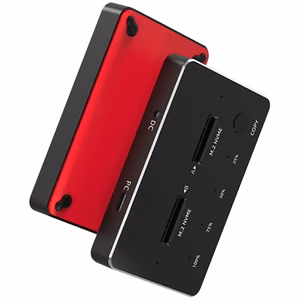SSD kahe pesaga dokijaam M.2 SATA/NVME, USB-A, USB-C