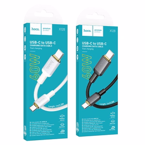 Cable USB C to USB C Hoco 3A 60W 1 m X128 Benefit black