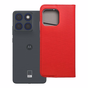 SMART CASE Book ümbris Motorola Edge 70 jaoks - punane