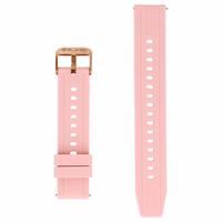 Blavec Universal watch band jaoks W-17 Amber 18mm silicone roosa