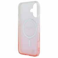 Guess IML Glitter Gradient MagSafe iPhone 16 Plus Ümbris - roosa
