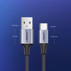 Ugreen US288 60125 USB-A / USB-C QC 3.0 3A 0.5m kaabel - hall