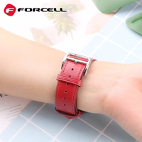 Strap to Apple Watch Forcell F-Design FA20 holes eco-friendly leather 38 / 40 / 41 mm punane