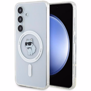 Karl Lagerfeld IML Choupette MagSafe ümbris jaoks Samsung Galaxy S24 - läbipaistev