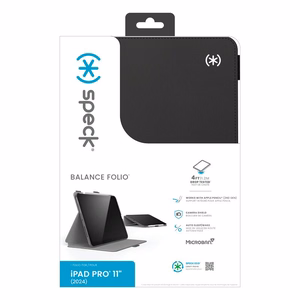 Speck Balance Folio kaanega ümbris seadmele iPad Pro 11" M5 (2025) / M4 (2024), must