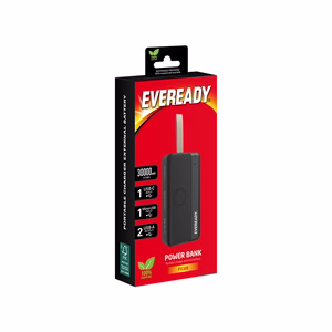 Eveready PX30B akupank, 30000 mAh, 2 × USB-A, must