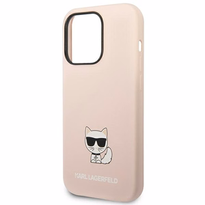 Karl Lagerfeld KLHCP14XSLCTPI iPhone 14 Pro Max 6.7 "hardcase light roosa / light roosa Silicone Choupette Body