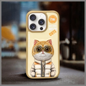 NIMMY чехол COOL&CUTE 2.0 Cat для iPhone 16 Pro Max хаки