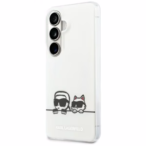 Karl Lagerfeld ümbris IML Peekaboo Karl ja Choupette MagSafe Samsung Galaxy S26 Plus jaoks läbipaistev