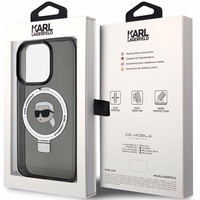 Karl Lagerfeld KLHMP15XHMRSKHK iPhone 15 Pro Max 6.7" must/must hardcase Ring Stand Karl Head MagSafe
