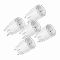 Komplekt of 5 Shelly Plug S MTR Gen3 12A nutikas outlets (valge)
