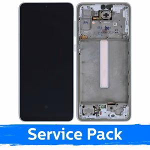 LCD Ekraan Ühildub Samsung A336 A33 5G Koos Frame / Valge / (Service Pack)