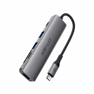 Acefast J18 USB jaotur USB-C 6-in-1 HDMI 4K 60Hz PD90W dokkimisjaam - hall