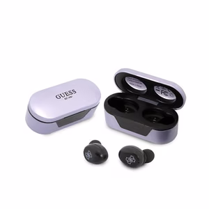 Guess GUTWST31EU TWS Bluetooth kõrvaklapid + docking station purple/purple