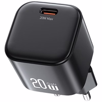 Võrgulaadija USAMS JO Series CC260 20W USB-C + USB-C/USB-C kaabel 1m valge