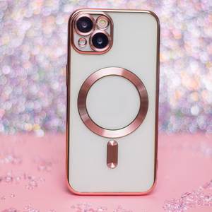 Color Chrome Mag Чехол для Samsung Galaxy A17 4G A17 5G розовое золото