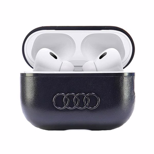 Audi Leather Big Logo AirPods Pro 2 cover black/black AU-APP2-GT/D3-BK