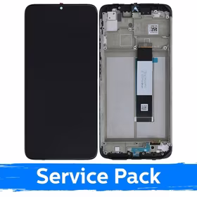 LCD Ekraan Ühildub Xiaomi Redmi 9T / Poco M3 Must Koos Frame (Service Pack)