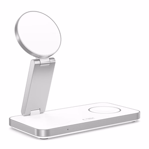 Tech-Protect QI15W-A47 MagSafe 3in1 Induktiivne Laadija + USB-C Kaabel - valge