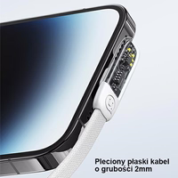 USAMS Nurgakaabel USB-C to Lightning PD 20W Fast Charging Iceflake Series 1,2m must SJ583USB01 (US-SJ583)