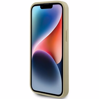 Guess Perforated 4G Glitter ümbris jaoks iPhone 15 - kuldne