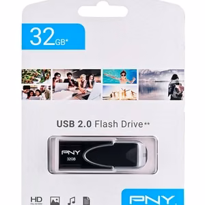 PNY Attaché 4 2.0 32GB USB mälupulk USB Type-A must