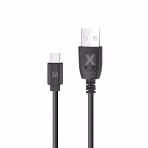 Maxlife cable USB - USB-C 2,0 m 3A black