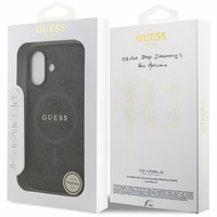 GUESS ümbris jaoks IPHONE 17 compatible with MagSafe GUHMP17SG4GFRK (PU 4G Ring Classic Logo) must
