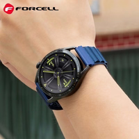 Strap to Samsung Galaxy Watch Forcell F-Design FS05 polyester fiber buckle 22 mm tumesinine