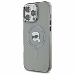 Karl Lagerfeld IML Metal Karl Head MagSafe Ümbris jaoks iPhone 16 Pro Max - must