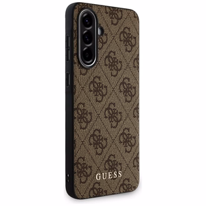 Guess 4G Metal Kuldne Logo Ümbris jaoks Samsung Galaxy A36 - Brown