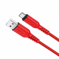 Kaabel USB A to USB C Hoco QC 3A 1 m X59 punane