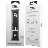 Karl Lagerfeld 3D Rubber Karl&Choupette Heads rihm for Apple Watch 42/44/45/49mm - must