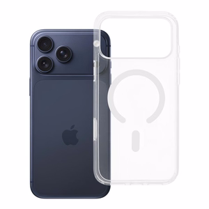 Clear Mag Cover Elite STR ümbris mudelile iPhone 17 Pro Max / 18 Pro Max, MagSafe'iga ühilduv, kolletumisvastasest materjalist ja Camera Controli nupuga – läbipaistev