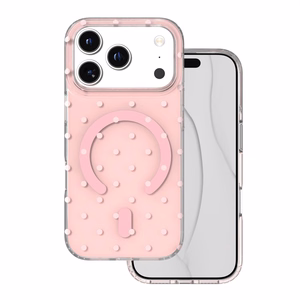 Bubble Dots Mag ümbris iPhone 17 Pro 6,3" / 18 Pro 6,3" jaoks, roosa