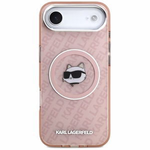 KARL LAGERFELD ümbris jaoks IPHONE 17 Air compatible with MagSafe KLHMP17MHMKBCHOP (IML Choupette Head Logo) roosa