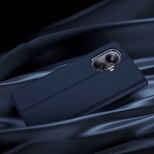 Чехол Dux Ducis Skin Pro для Realme 10 Pro+ книжка-кошелёк с подставкой синий