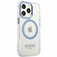 Guess GUHMP13LHTRMB iPhone 13 Pro / 13 6,1" sinine/sinine hard ümbris Metal Outline Magsafe