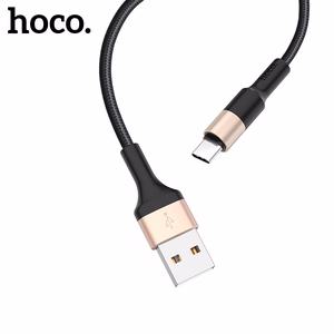 USB kaabel Hoco X26 Type-C 1.0m must-kuldne