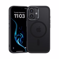 Benks Magnetic Mist Ümbris Metal Frame jaoks Iphone 16 Plus must