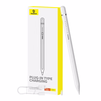 Active stylus Baseus Smooth Writing Series with plug-in charging, lightning (valge)