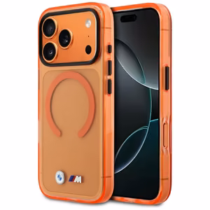 BMW M IML Metal Logos MagSafe чехол iPhone 17 Pro Max - Pro оранжевый