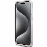 Hello Kitty IML Gradient Electrop Crowded Kitty Head ümbris jaoks iPhone 15 - roosa