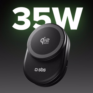 SBS Qi2.2 25W induktiivne 3-in-1 kokkupandav laadimisjaam MFI sertifikaadiga - must